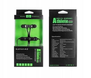 SŁUCHAWKI SPORTOWE BEZPRZEWODOWE BLUETOOTH DOUSZNE